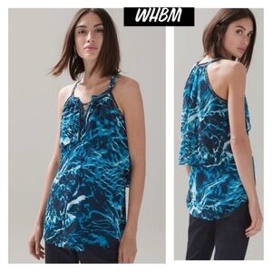 NWT White House Black Market Stunning
Lace Up Halter Top